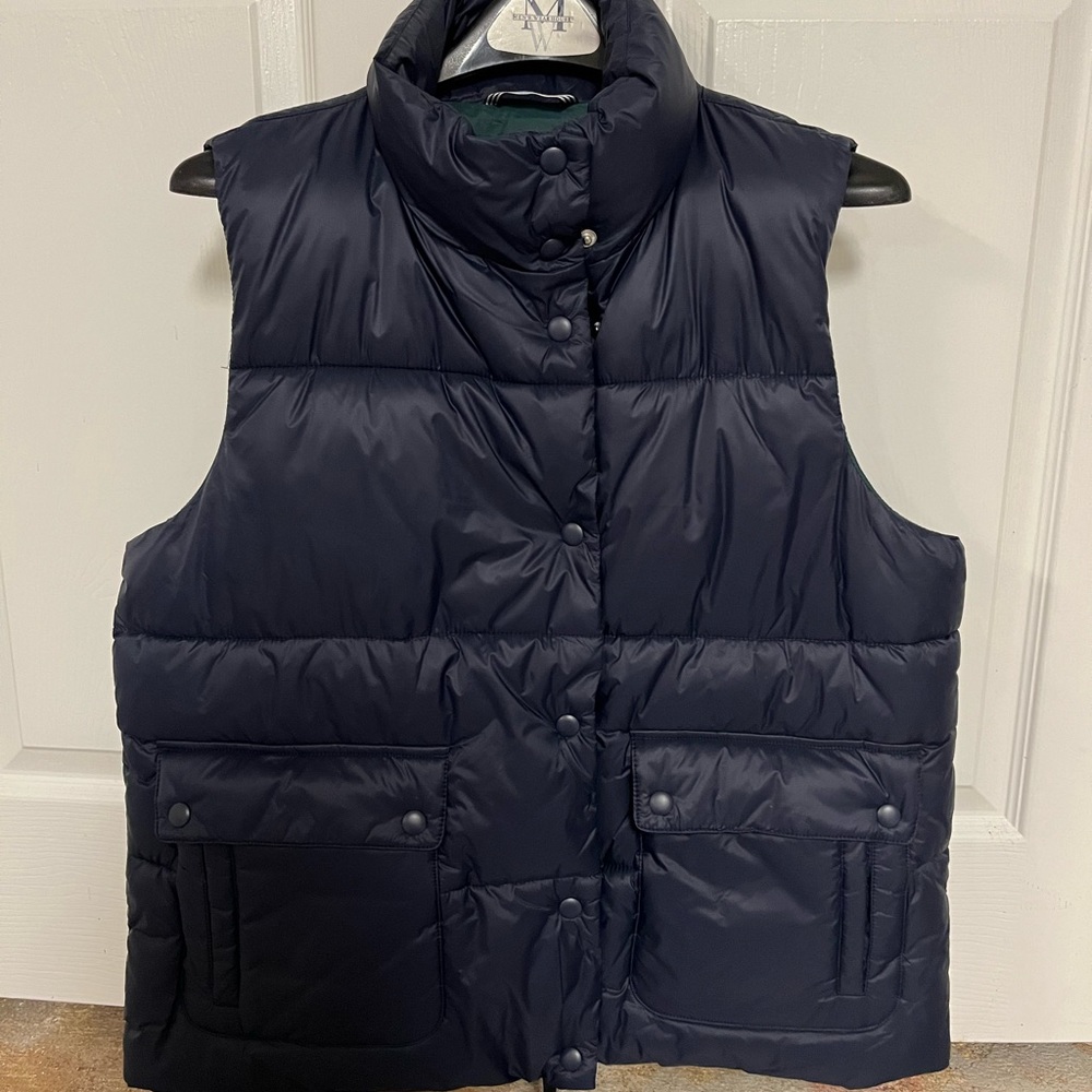 J Crew Signature Vest- Size Medium Blue
